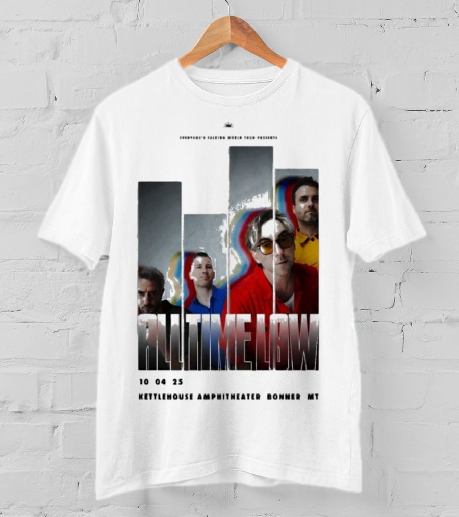 All Time Low Live 10.4.2025 KettleHouse Amphitheater Bonner MT T-Shirt