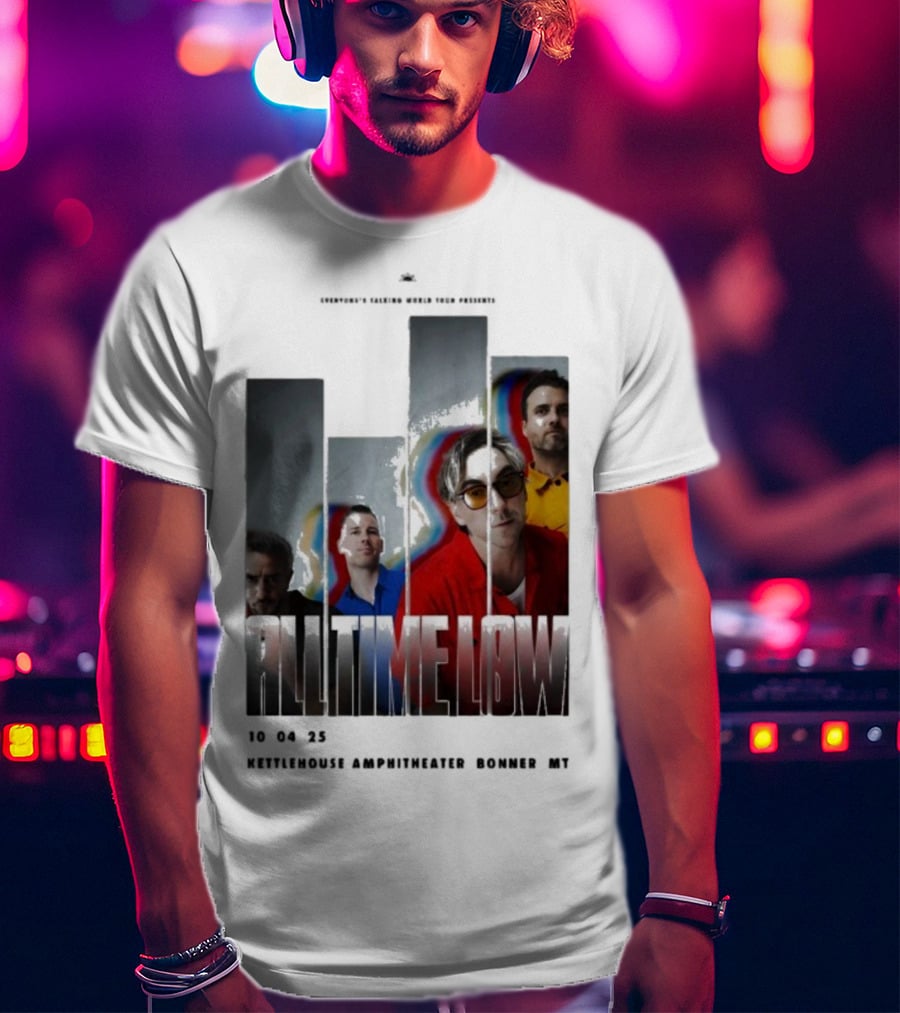 All Time Low Live 10.4.2025 KettleHouse Amphitheater Bonner MT T-Shirt
