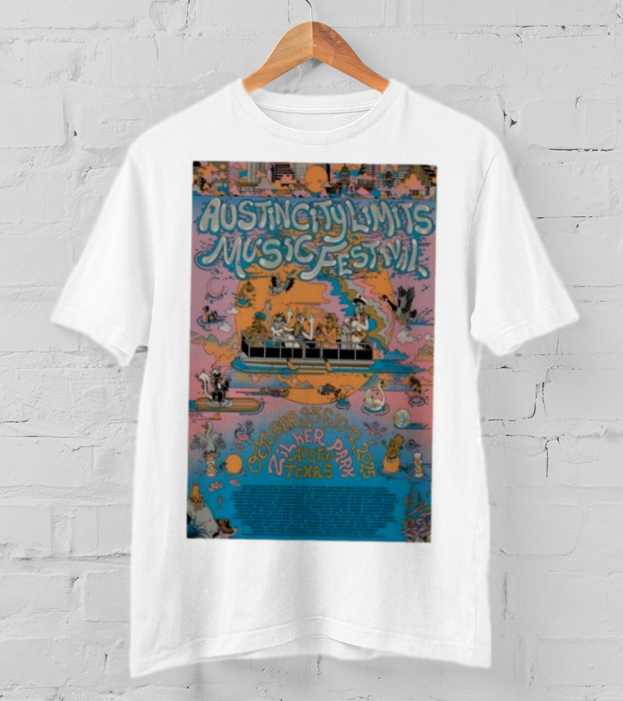 Austin City Limits Music Festival 2015 Wilker Park Austin Texas October 2-4 9-11 T-Shirt