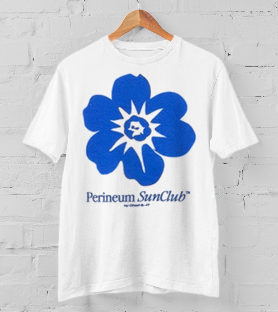 Chad And JT Perineum SunClub Bumflower Blue Blossom T-Shirt
