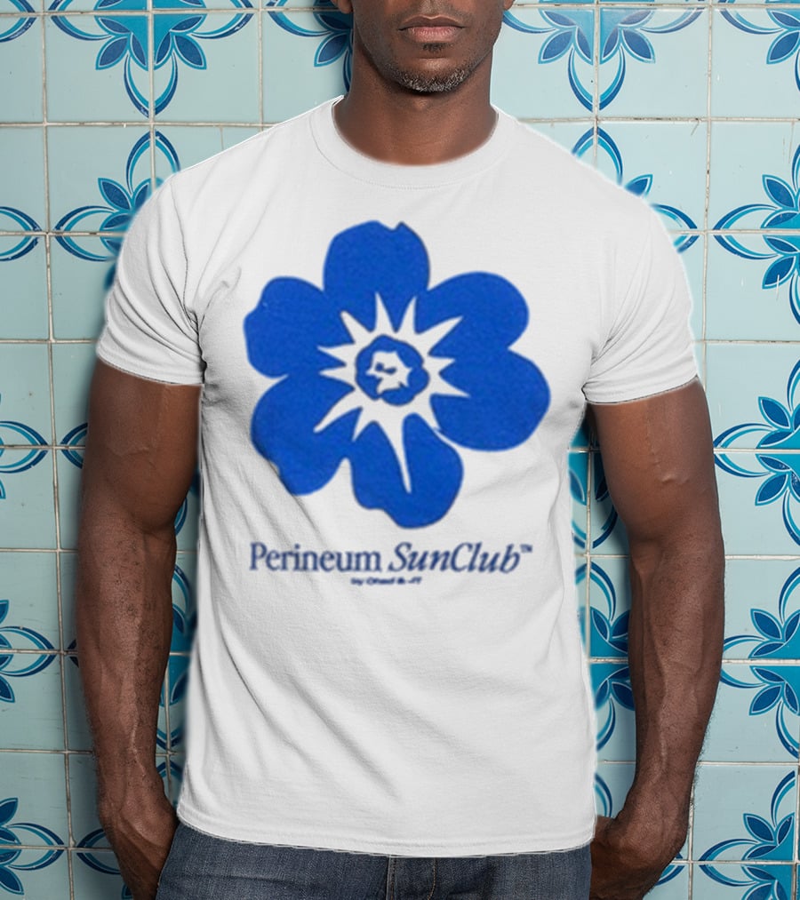 Chad And JT Perineum SunClub Bumflower Blue Blossom T-Shirt