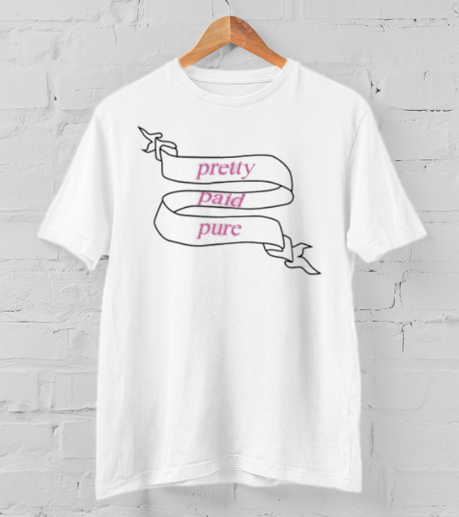 Emilythefairyy Pretty Paid Pure Pink Text T-Shirt