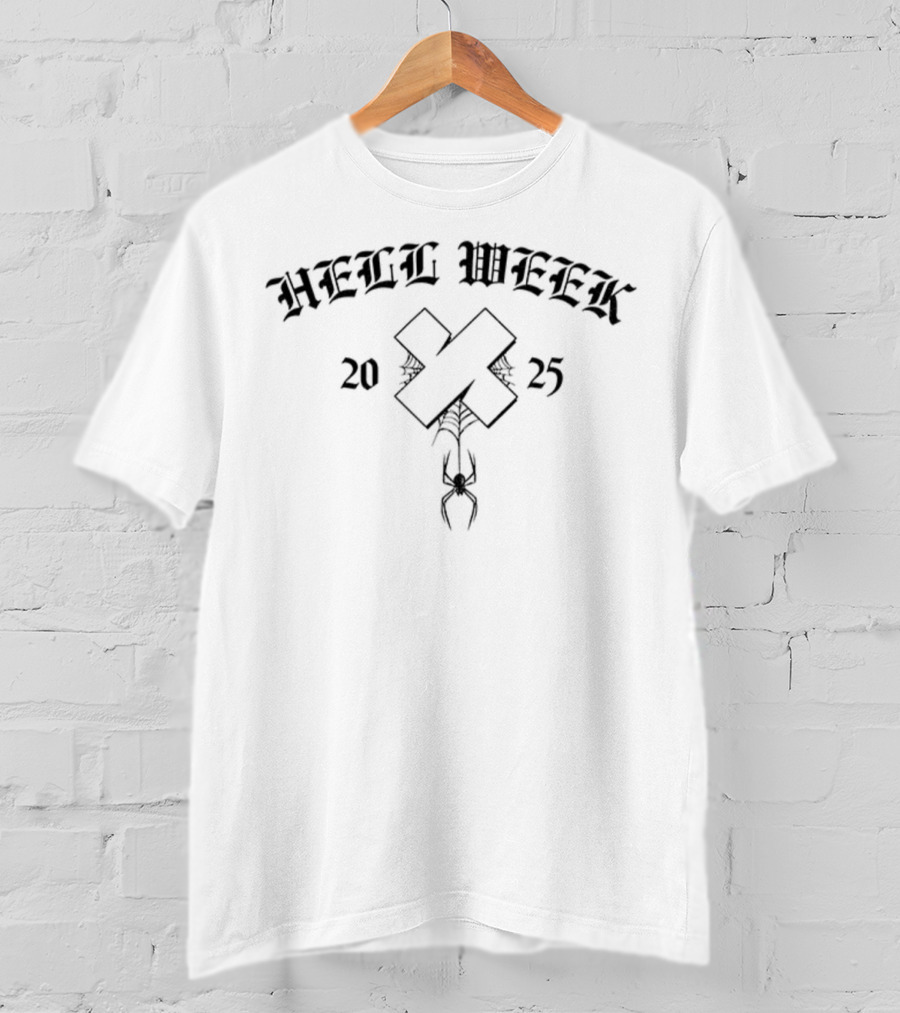 HELL WEEK 2025 CHAIN CROSS SYMBOL T-Shirt