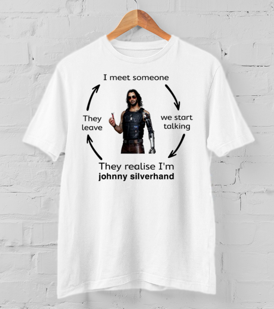 I'm Johnny Silverhand Cyberpunk Character Realization Moment T-Shirt