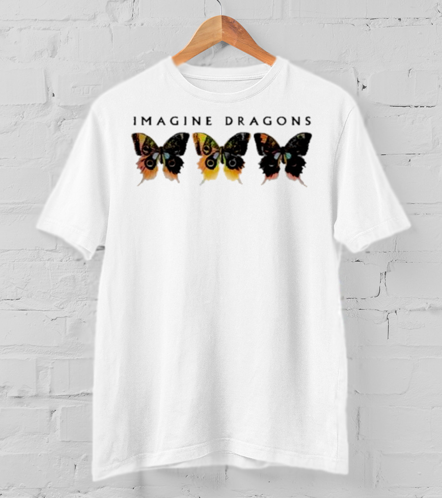 Imagine Dragons Butterfly Trio Pattern T-Shirt