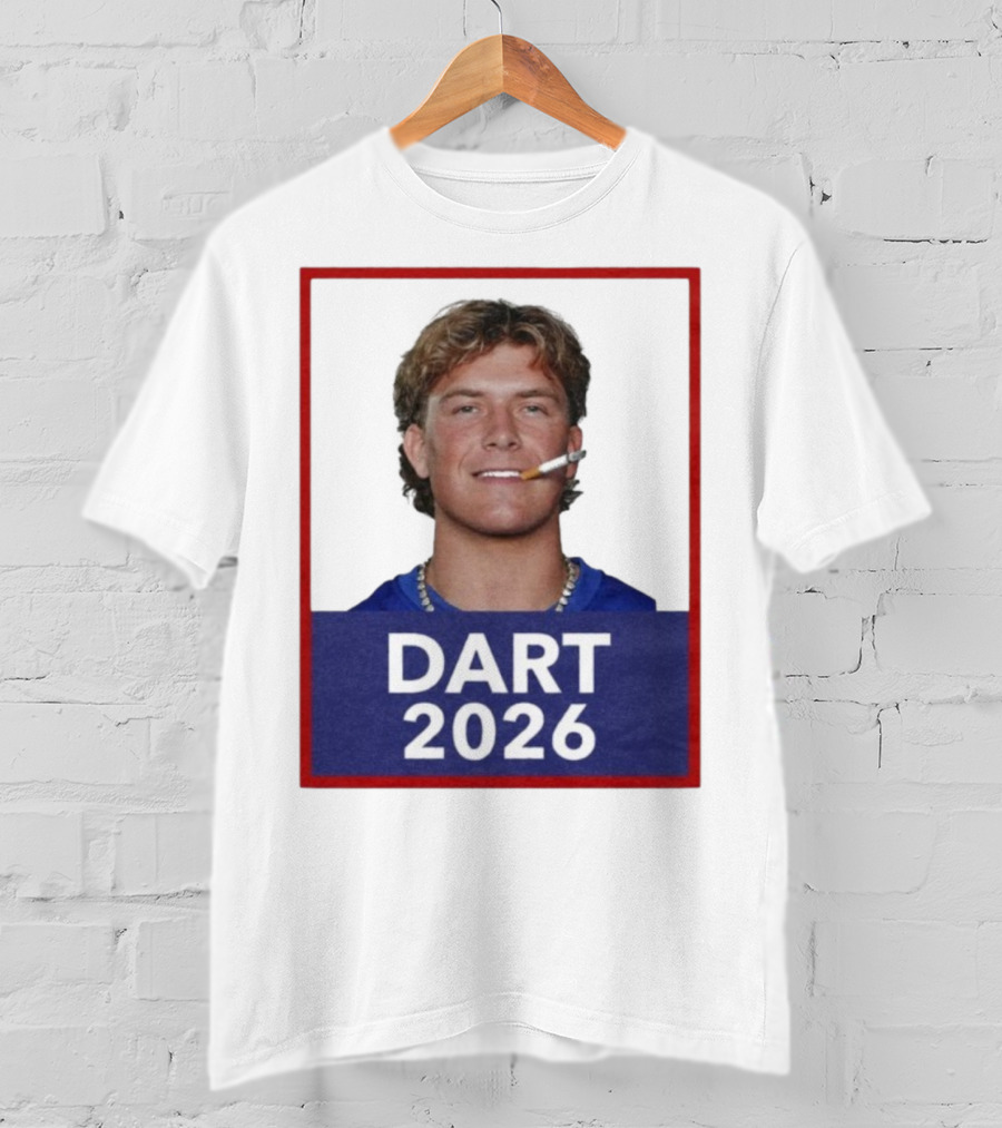 Dart 2026 Cigarette Image Red Frame T-Shirt