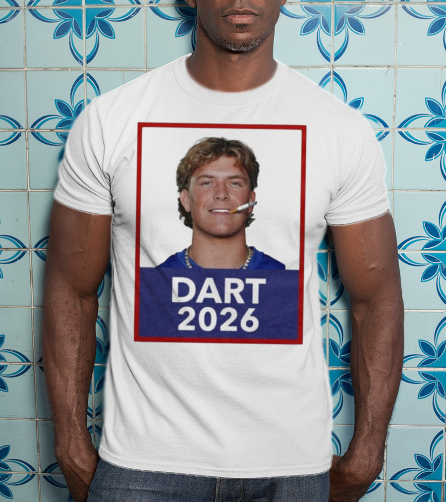 Dart 2026 Cigarette Image Red Frame T-Shirt