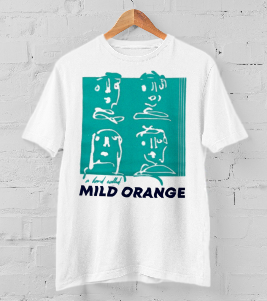 Mild Orange A Band Called Faces Artwork T-Shirt