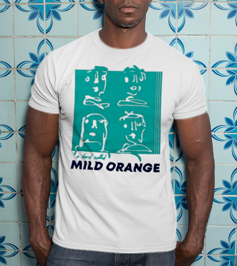 Mild Orange A Band Called Faces Artwork T-Shirt