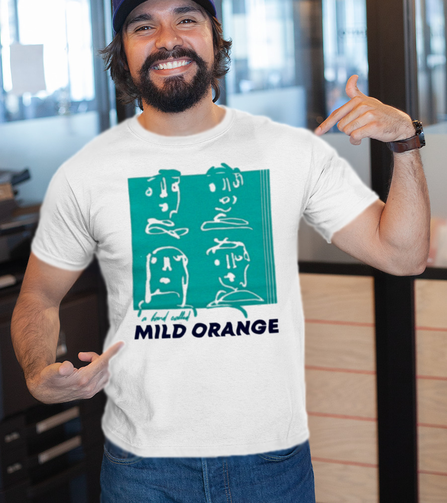 Mild Orange A Band Called Faces Artwork T-Shirt