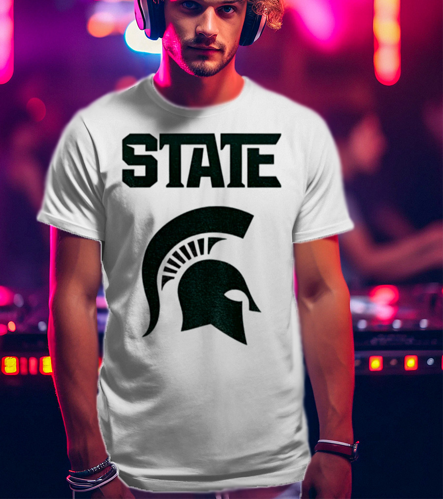 STATE Spartans Michigan Big Ten Basketball T-Shirt