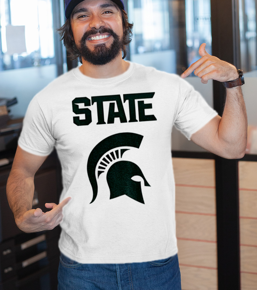 STATE Spartans Michigan Big Ten Basketball T-Shirt