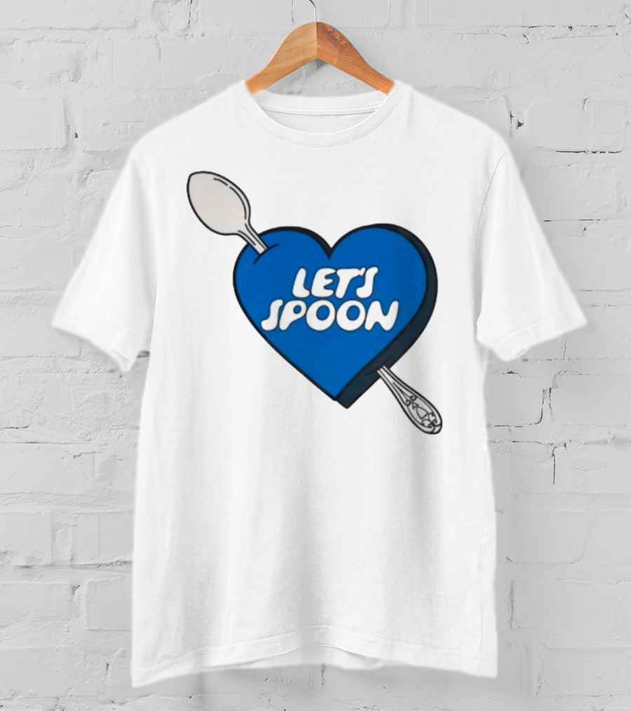 Staycool X Good Culture Let’s Spoon Heart Blue Design With Spoons T-Shirt