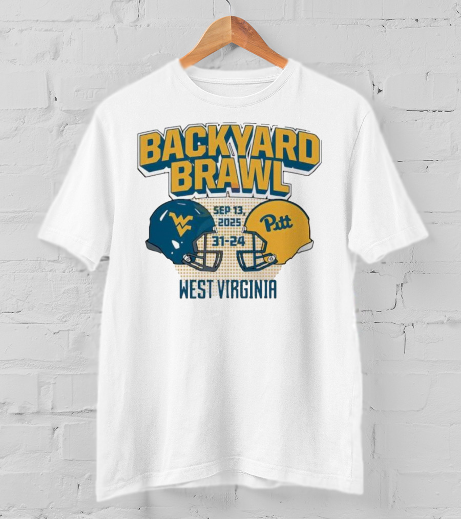 Backyard Brawl West Virginia Sep 13 2025 Pitt 31-24 T-Shirt