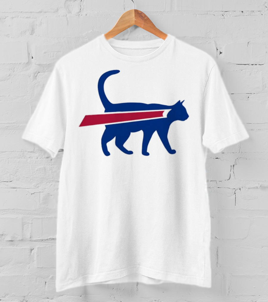 Cat Mafia X Buffalo Bills Baseball Collaboration T-Shirt