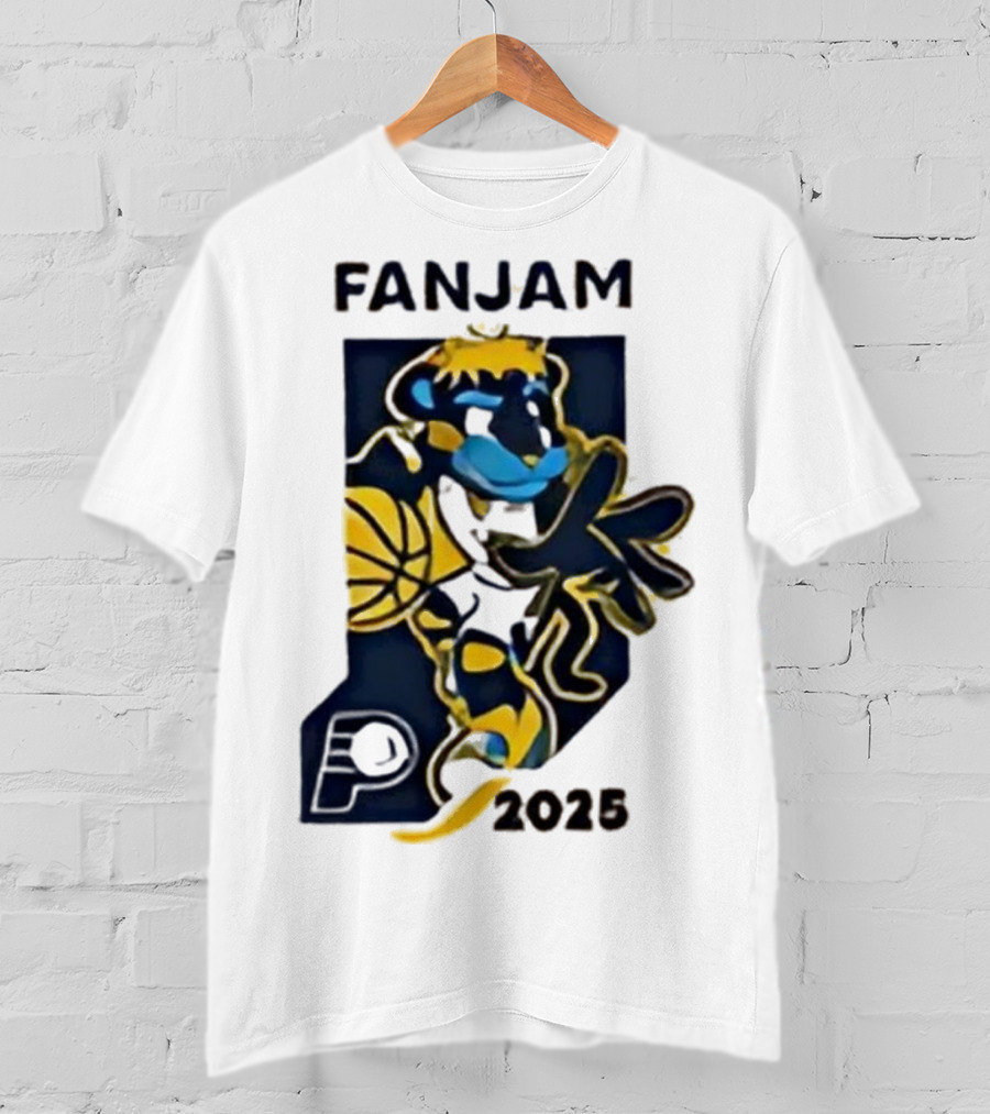 FanJam Indiana Pacers NBA Mascot 2025 T-Shirt