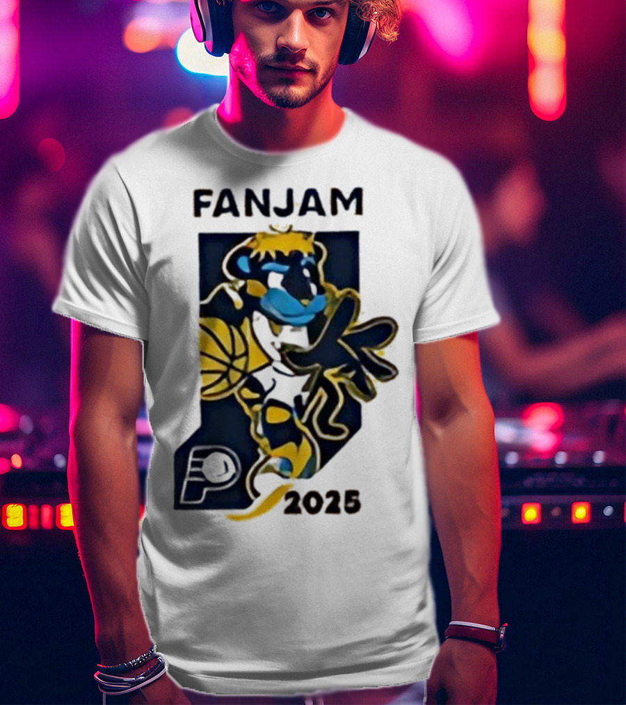 FanJam Indiana Pacers NBA Mascot 2025 T-Shirt