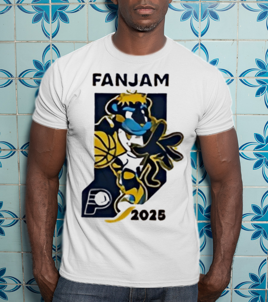 FanJam Indiana Pacers NBA Mascot 2025 T-Shirt