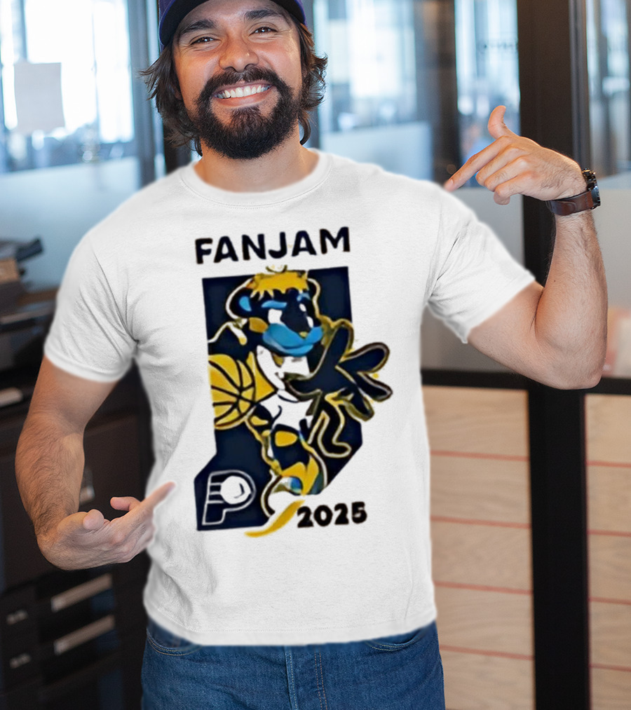 FanJam Indiana Pacers NBA Mascot 2025 T-Shirt