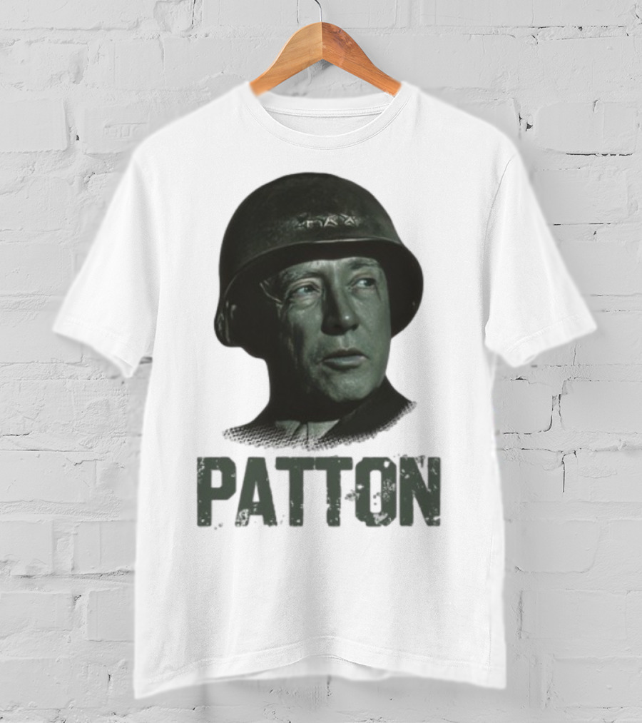 Fightbackpodcast General Patton Image With Patton Text T-Shirt