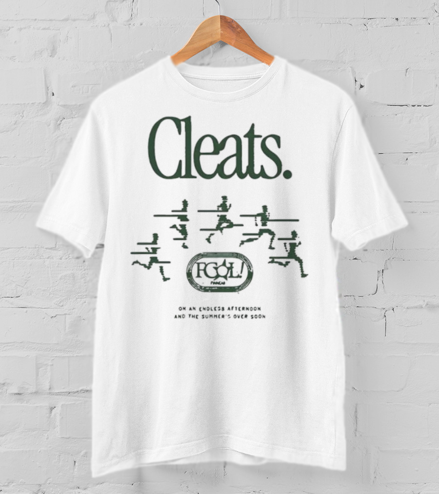 Cleats 2025 Finneas Run TCF Champions Racing T-Shirt