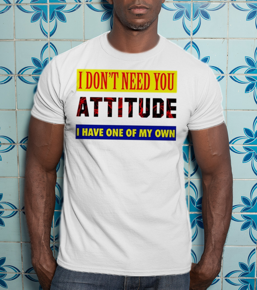 I Don't Need You Attitude I Have One Of My Own T-Shirt
