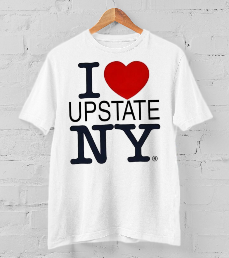 I Love Upstate NY Heart Icon T-Shirt