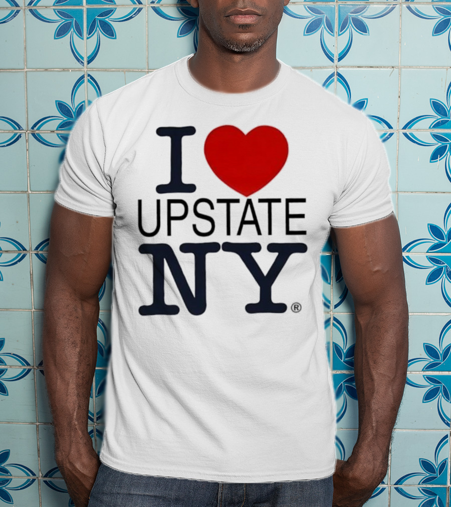 I Love Upstate NY Heart Icon T-Shirt