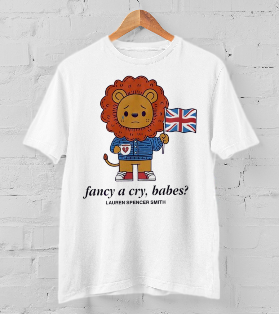 Lauren Spencer Smith Lion England Flag Fancy A Cry Babes T-Shirt