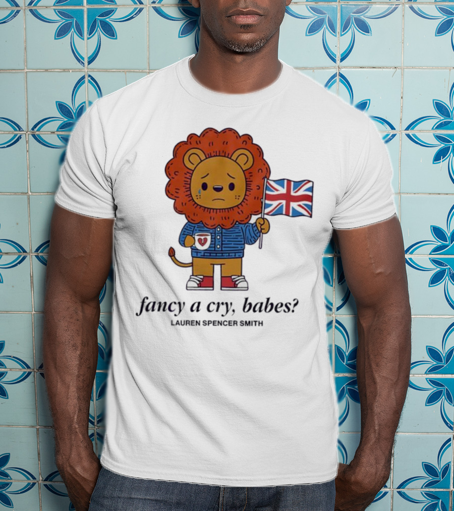 Lauren Spencer Smith Lion England Flag Fancy A Cry Babes T-Shirt