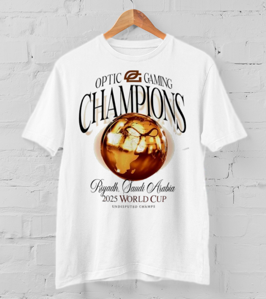 OpTic Gaming EWC Champions Riyadh Saudi Arabia 2025 World Cup Undisputed Champs T-Shirt