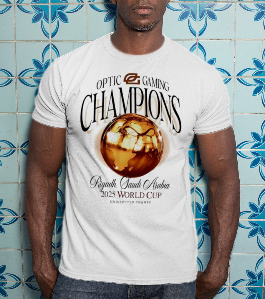 OpTic Gaming EWC Champions Riyadh Saudi Arabia 2025 World Cup Undisputed Champs T-Shirt