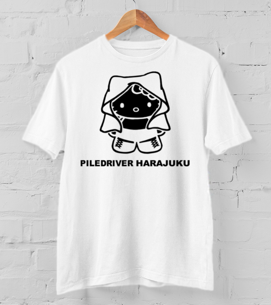 Piledriver Harajuku Panda Character T-Shirt