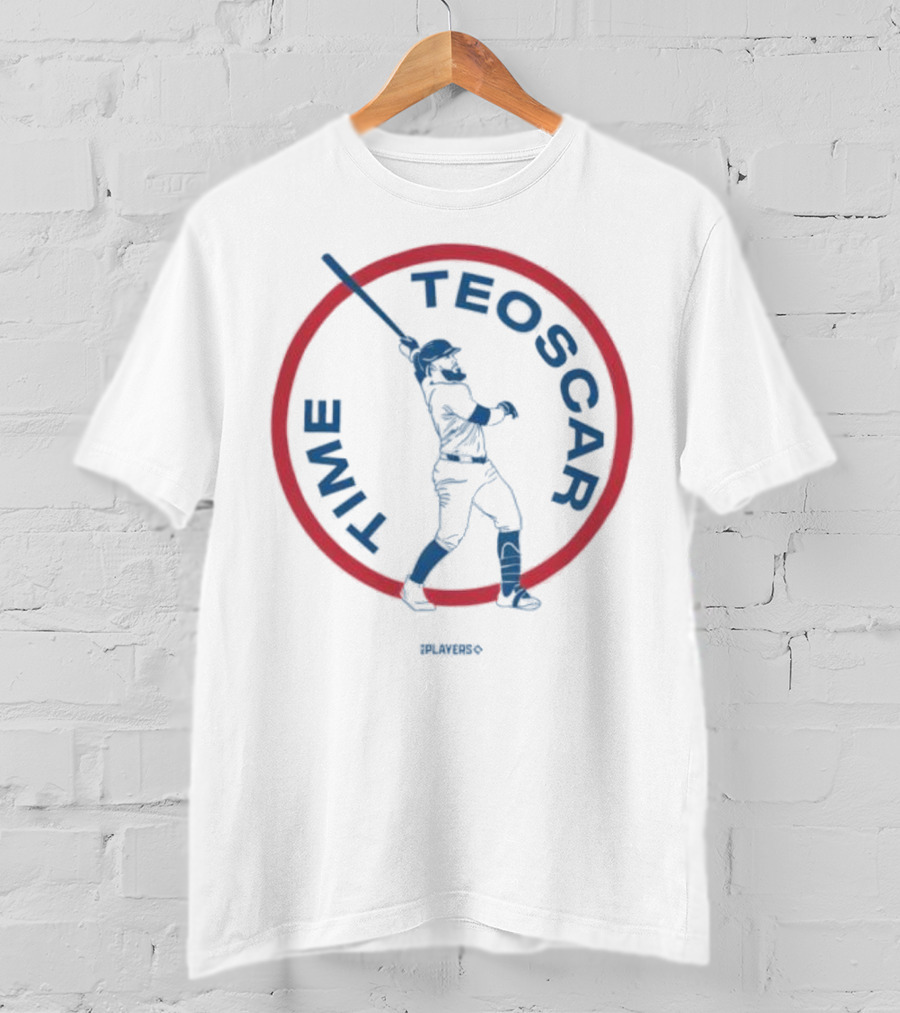 Los Angeles Dodgers Teoscar Hernández Number 37 Baseball Player Time T-Shirt