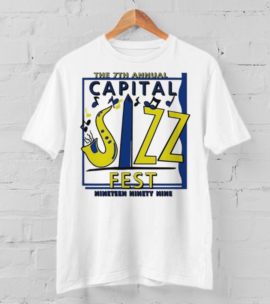 The 7th Annual Capital Jazz Fest June Nineteen Ninety Nine Music Event T-Shirt