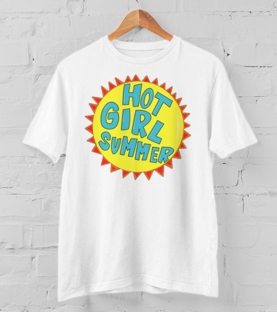 The Beaver Family Hot Girl Summer Sunburst Style T-Shirt