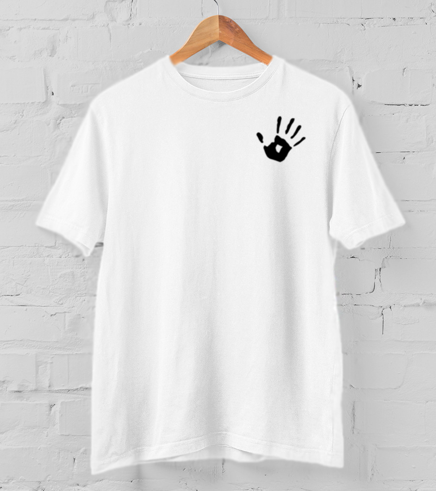 Davido Black Palm Imprint Unique Hand Symbol T-Shirt