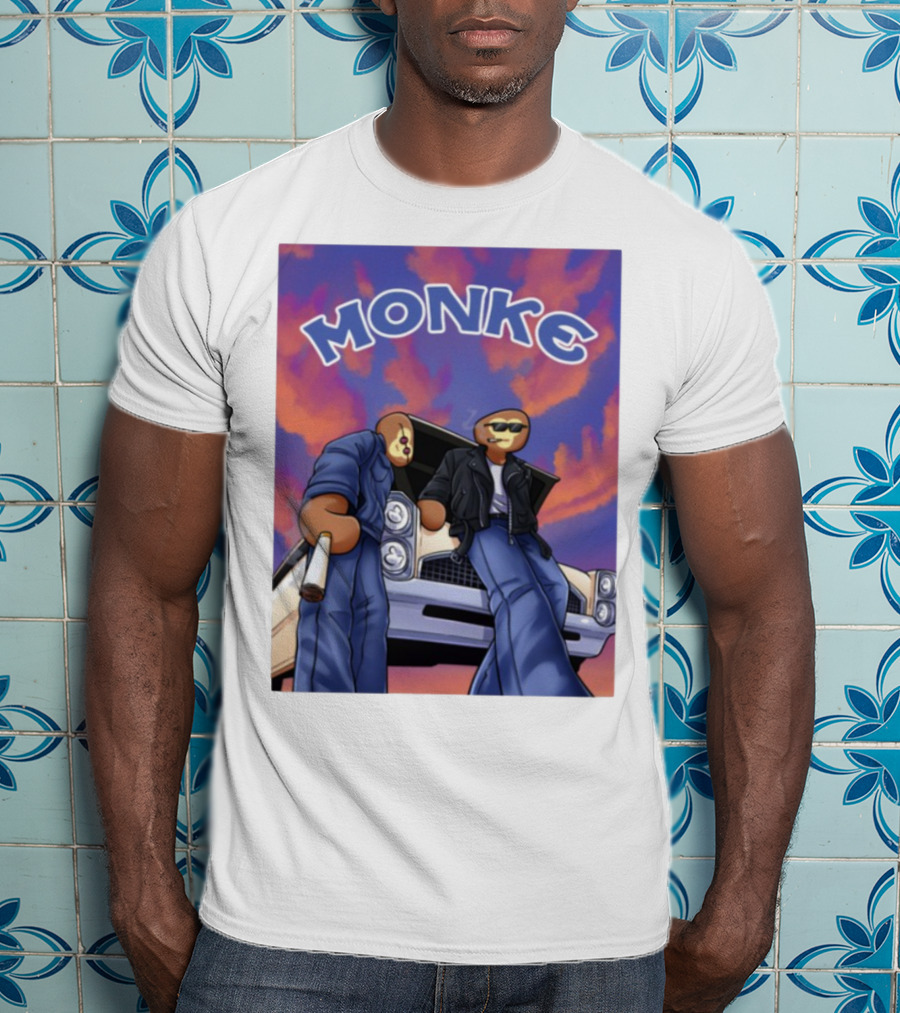 Joe Monke Cool Vibe Retro Car Art T-Shirt