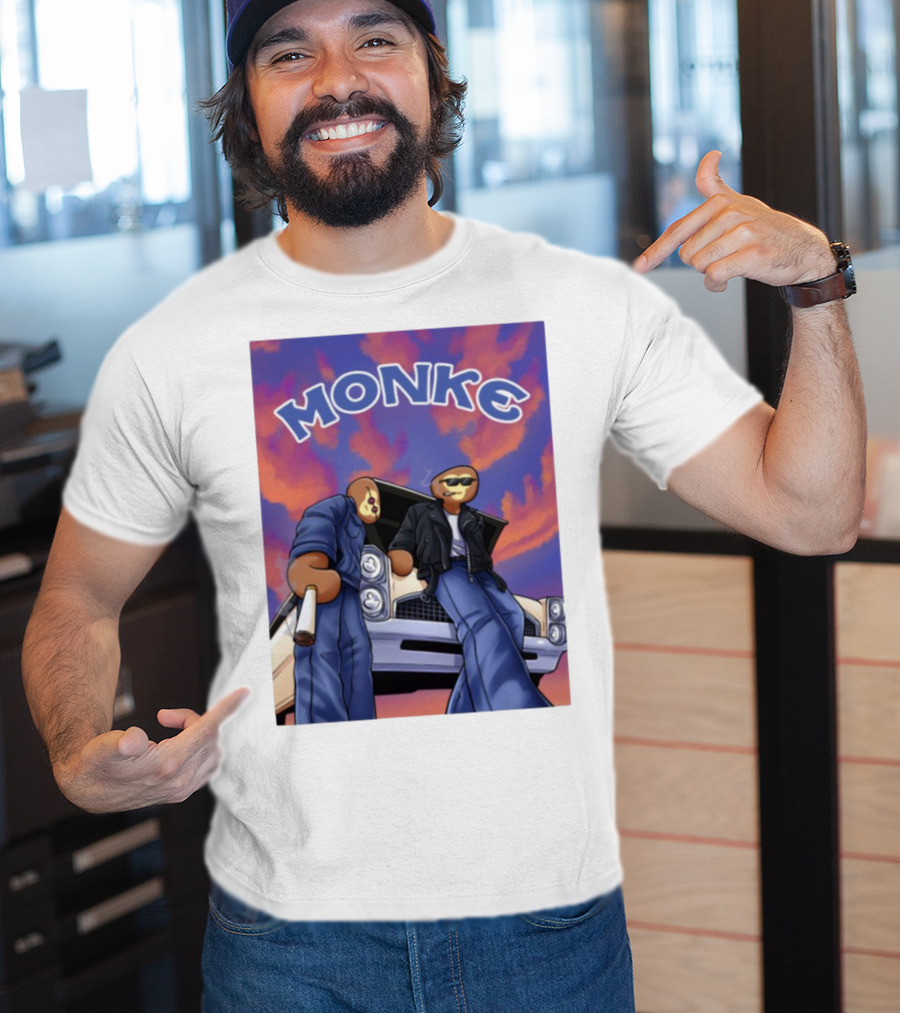 Joe Monke Cool Vibe Retro Car Art T-Shirt