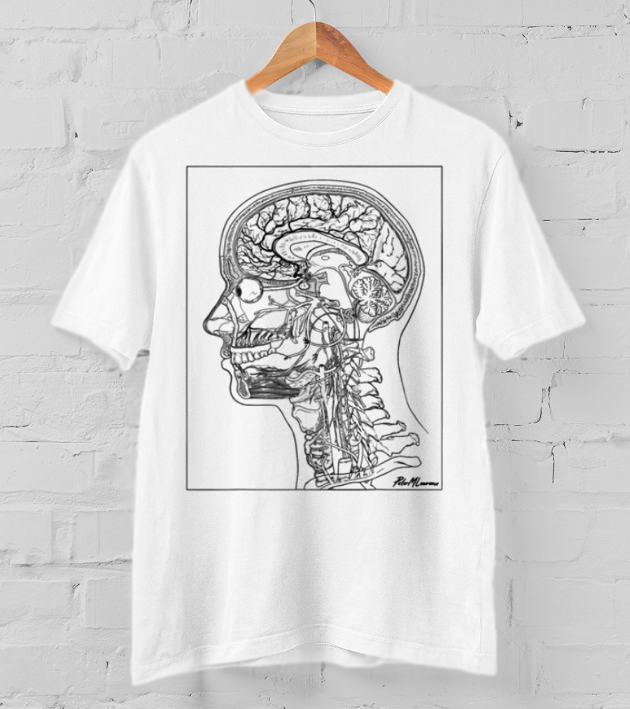 Petermlawrence Anatomical Head Neck Brain Structure T-Shirt