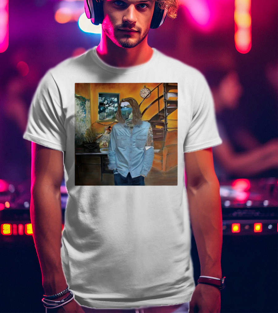 Hozier Album 10 Year Anniversary Surreal Collage Art Blue T-Shirt