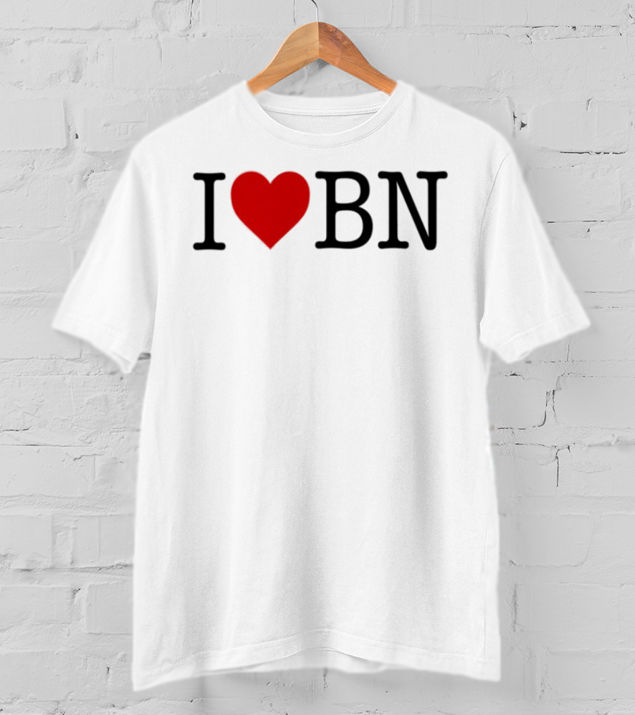 I Love BN Buenas Noches Heart Symbol Graphic T-Shirt