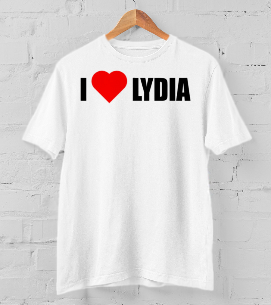 I Love Lydia Heart Symbol Expression T-Shirt