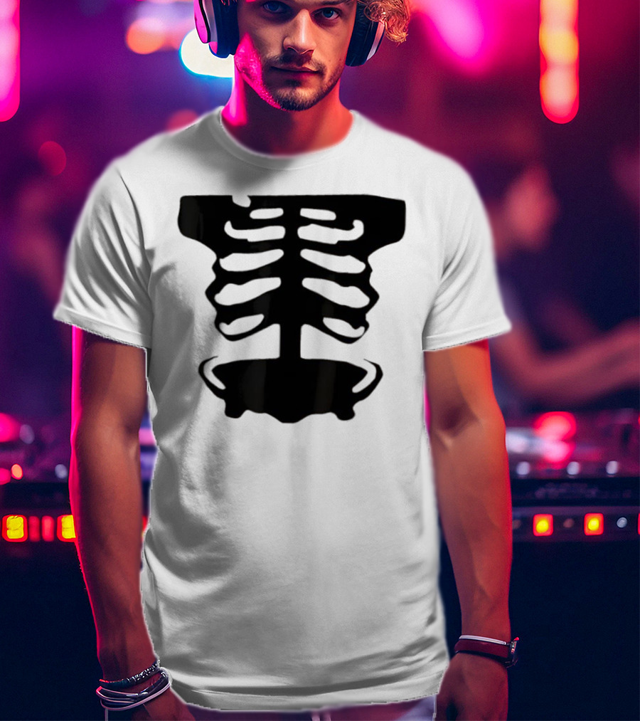 1x1x1x1 Forsaken Skeleton Halloween Costume T-Shirt