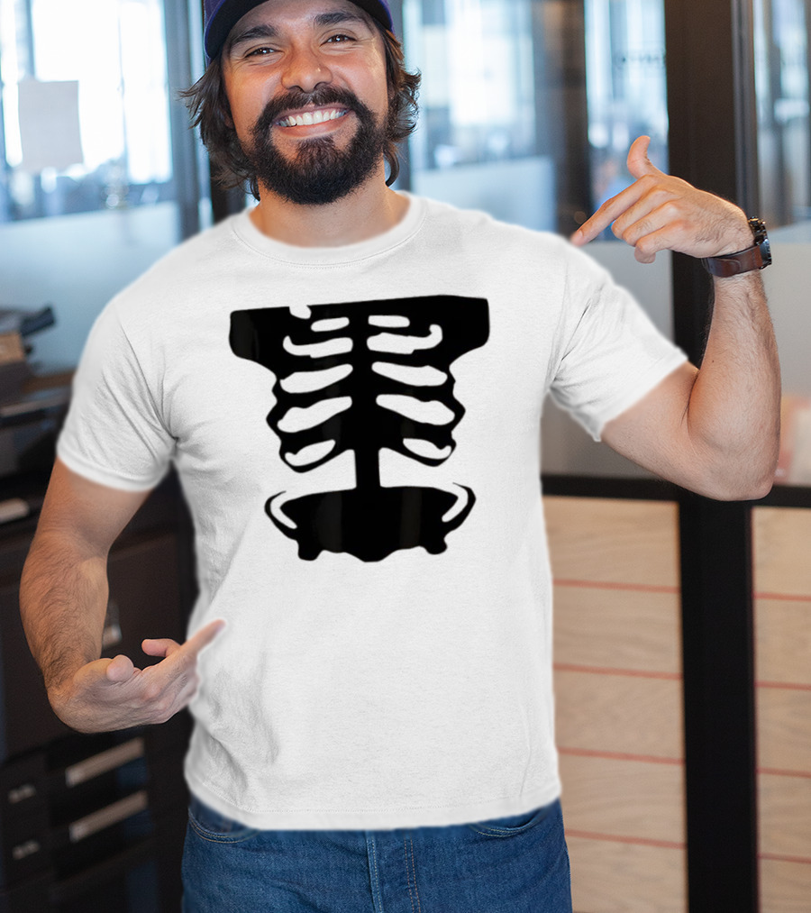 1x1x1x1 Forsaken Skeleton Halloween Costume T-Shirt