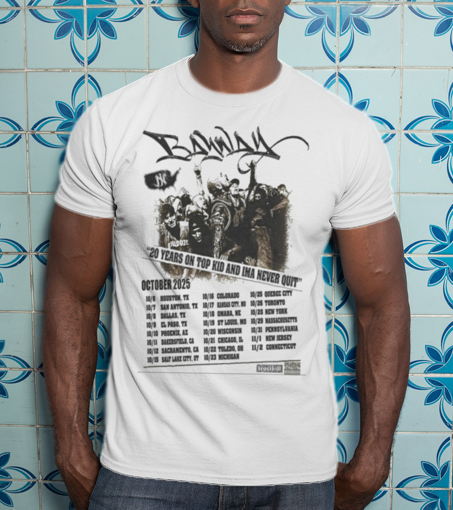 Banway 30 Years On Top Kid Ima Never Quit October 2025 Graffiti Style Street Culture Celebration T-Shirt