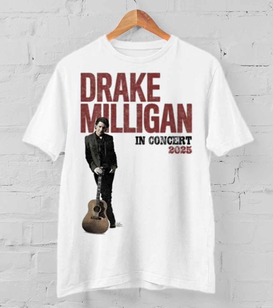 Drake Milligan Live On Stage 2025 Concert Tour T-Shirt