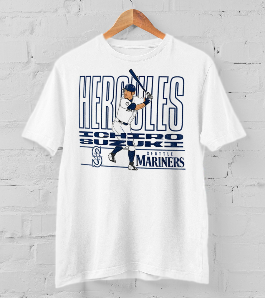 Hercules Ichiro Suzuki Seattle Mariners MLB Baseball Player 2025 T-Shirt