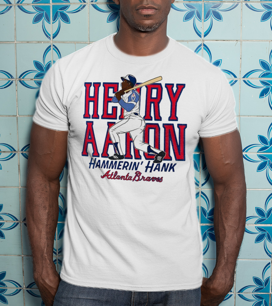 Hank Aaron Hammerin’ Hank Atlanta Braves MLB Baseball 2025 T-Shirt