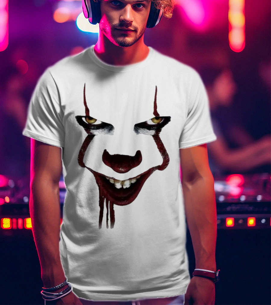 Pennywise Clown Face Halloween IT Movie T-Shirt